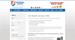 Desktop Screenshot of cmmoseandson.com